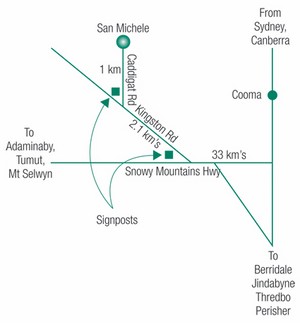 San Michele Map
